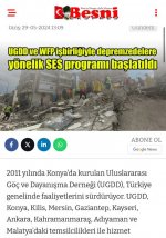 UGDD ve WFP işbirliğiyle depremzedelere y&ouml;nelik SES programı başlatıldı